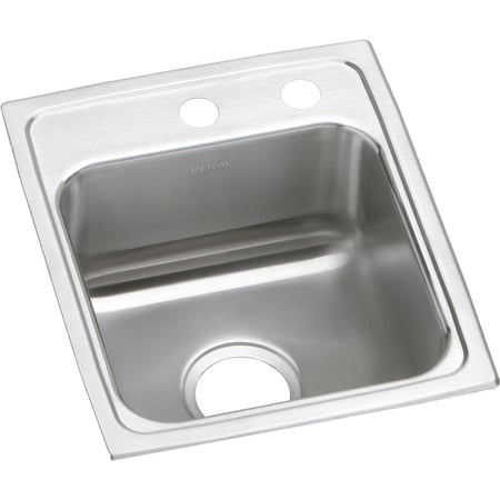 Elkay Lustertone Stainless Steel 15 X 17-1/2 X 6 Single Bowl Top Mount Ada Sink LRADQ151760MR2